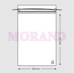 Woreczek foliowy PE 50mic ze sznurkiem 150x210 1000 szt